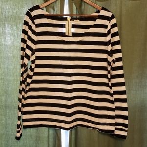 J. Crew striped long sleeve top